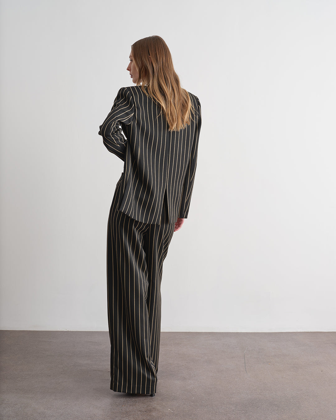 Giacca a fantasia gessata