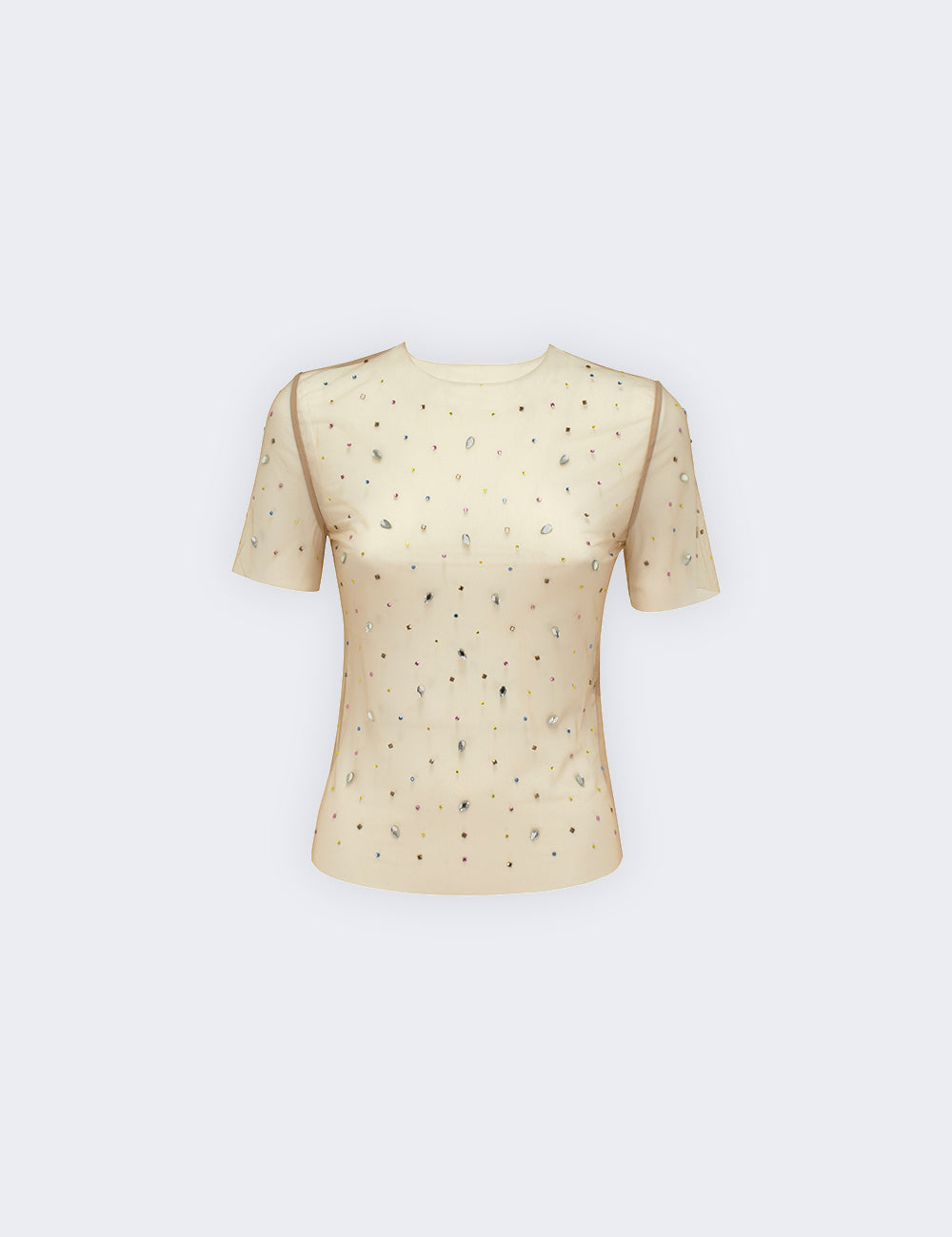 Διαφανές μπλουζάκι με στρας